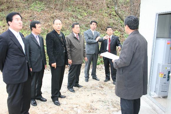 산업건설위원회 경로당 방문 및 난방시설 설치 조사