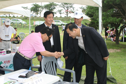 2010화랑대기전국초등학교유소년축구대회격려방문