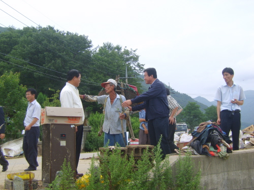 태풍피해지역 현장 방문