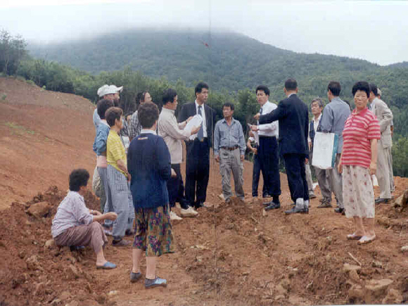 산내면 개간지 현장방문