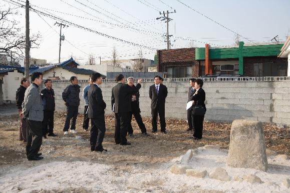 김유신장군 기간지주(비지정문화재) 현장 방문