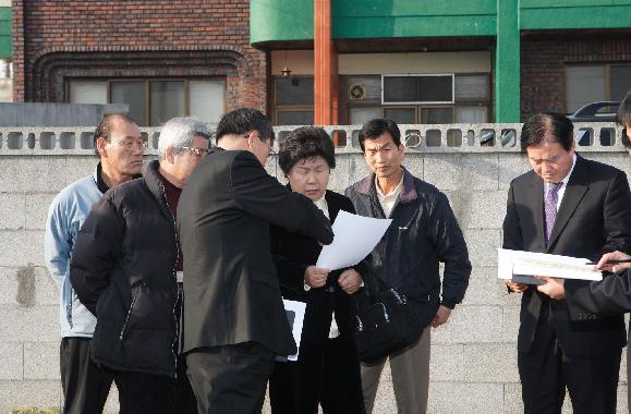 김유신장군 기간지주(비지정문화재) 현장 방문