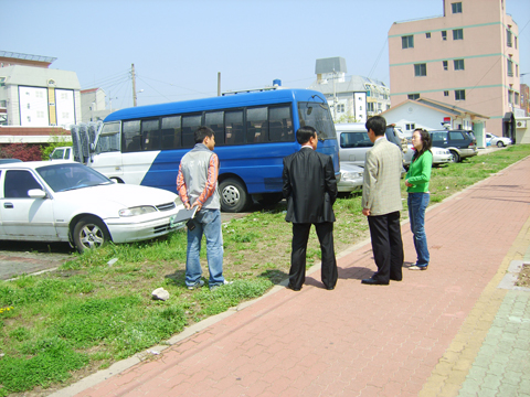 흥무초등학교 옆 공용주차장 현장 방문