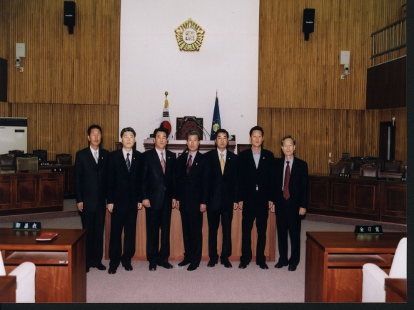 일본 오바마시의회 야마구찌사다오 의장일행 내방