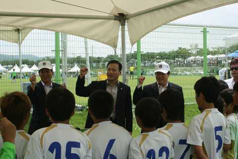 2010화랑대기전국초등학교유소년축구대회격려방문