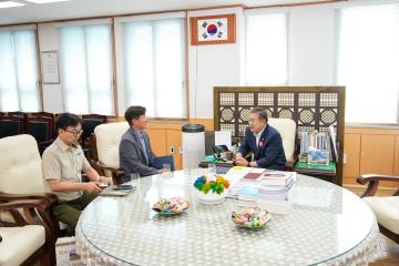 경주국립공원사무소 윤덕구 소장 내방