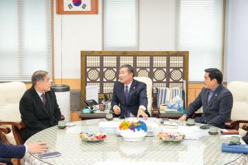 김한성 월성원자력본부장 내방