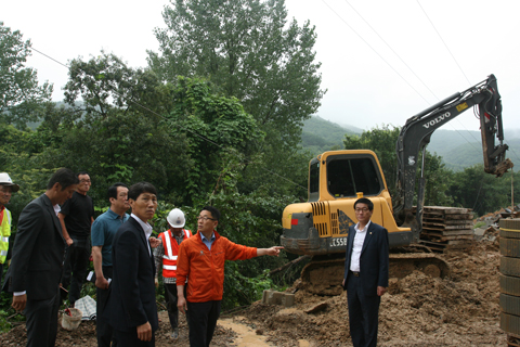 외동 제내산업단지 폭우피해 현장 점검