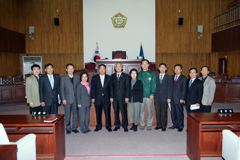 원주시의회 의원일행 방문