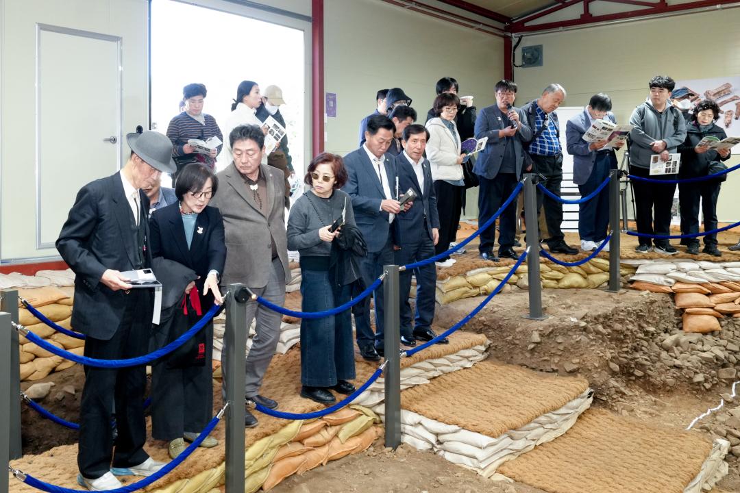 경주 황남동 1호 덧널무덤 발굴현장 공개